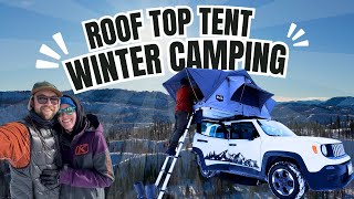 Roof Top Tent Winter Camping At Whoop Em Up,Idaho City