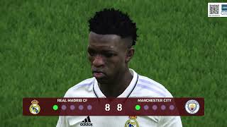 Real Madrid vs Man City [ Longest Penalty Shootout]  eFootball™ PC Gameplay #judebellingham