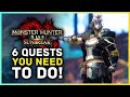 Monster Hunter Rise Sunbreak - 6 Quests You Need to Do! Unlock Gear & Weapons