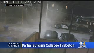 Surveillance Video Shows Partial Collapse Of South End Brownstone