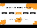 Creative Pure CSS Menu Hover Effect