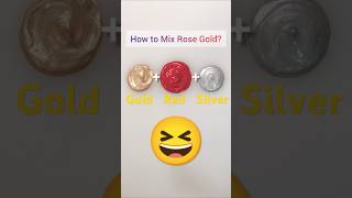 How to Mix Rose Gold? #asmrart #metalpaint #colormixing #metalpainting #satisfying #paintmixing