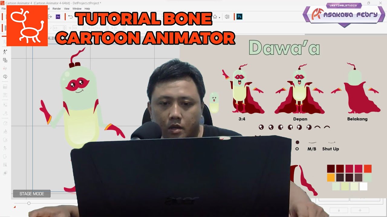 Tutorial Bone Character Cartoon Animator Youtube