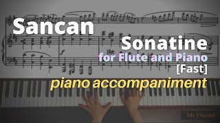 Sancan - Sonatine for Flute and Piano: Piano Accompaniment [Fast]