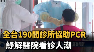 全台190間診所協助PCR　紓解醫院看診人潮－民視新聞