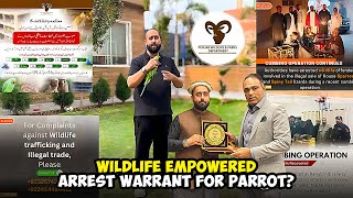 Wildlife Empowered Arrest Warrant For Parrot?