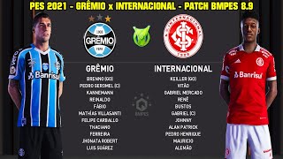 PES 2021 - GRÊMIO DE LUIS SUAREZ x INTERNACIONAL - PATCH BMPES 8.9 - GAMEPLAY 4K