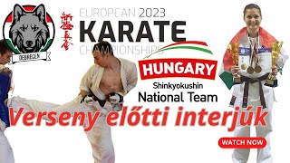 Hajrá magyarok! Shinkyokushin Európa bajnokság előtt- interjúk!#kyokushin #karate #utánpótlás