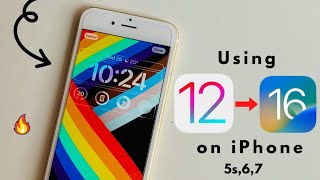 Update iOS 12 to iOS 16 🔥|| Install iOS 16 on iPhone 5s,6,6s,6s+,7,7+ || 🔥