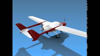 3D Model of Cessna Skymaster Propeller Aircraft Review