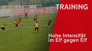 F95-Training | Hohe Intensität beim internen Trainingsspiel der Fortuna