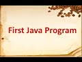 How to Write First Simple Java Program in Cmd
