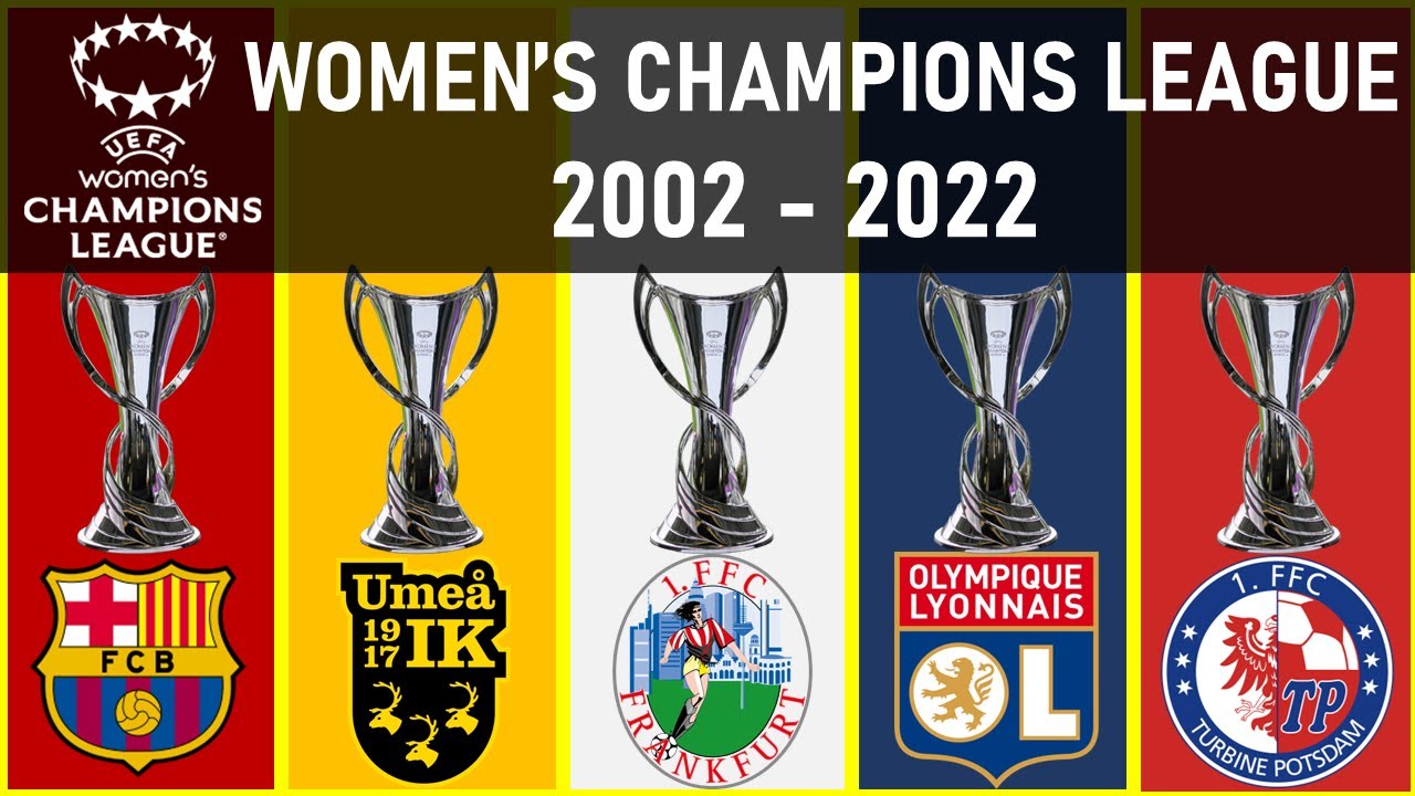 #197 UEFA WOMEN'S CHAMPIONS LEAGUE • ALL WINNERS [2002 - 2022] - YouTube