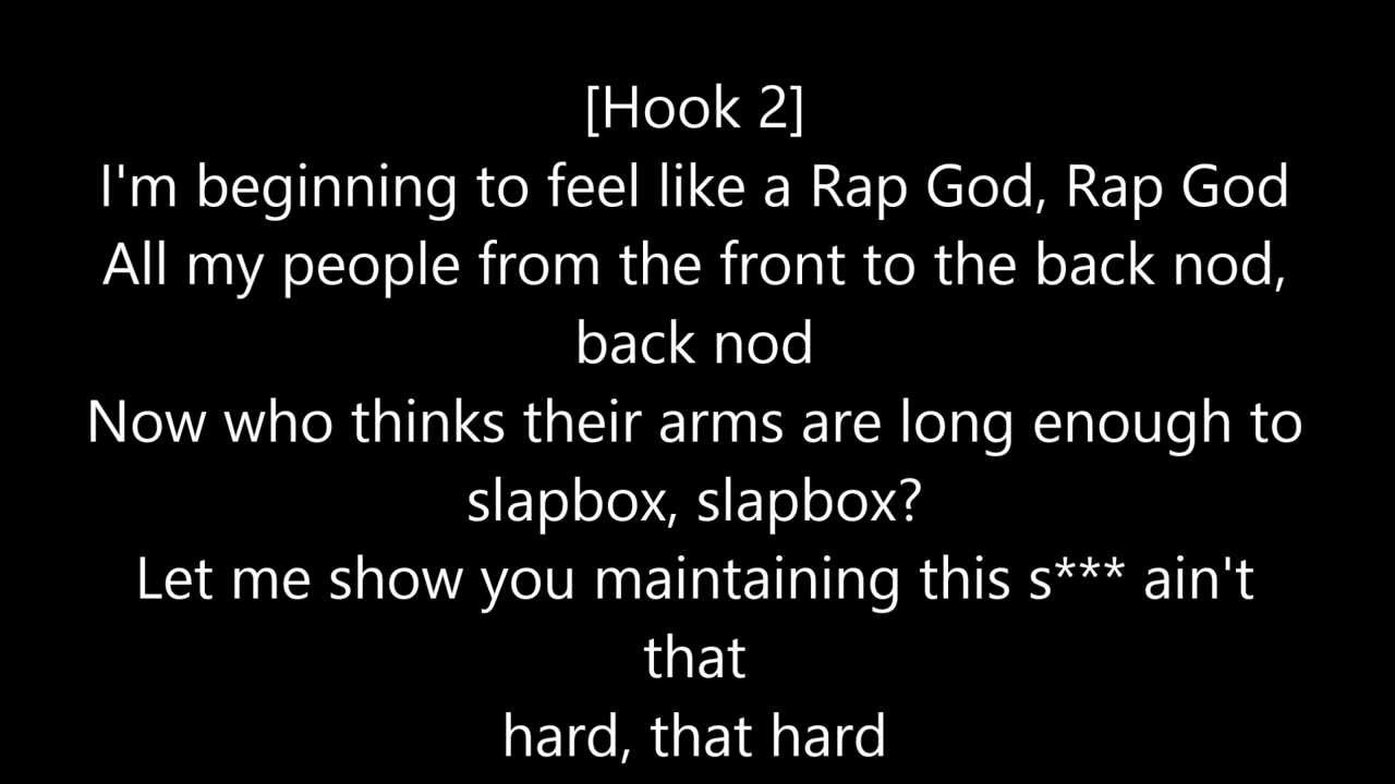 Eminem Rap God Lyrics Genius Lyrics