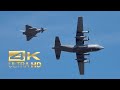 (4K) Quick Reaction Alert Demo C-130 Hercules 2 Eurofighter Austrian AirForce RAF Fairford RIAT 2022