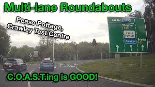 Multi-lane Spiral Roundabouts... which lane to use? | Pease Pottage, Crawley Test Centre