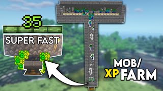 Minecraft: EASY MOB XP FARM TUTORIAL! 1.19 (Without Mob Spawner)