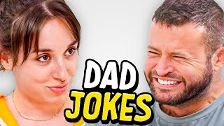 Dad Jokes | Don't laugh Challenge | Abby vs Andrew | Raise Your Spirits