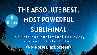 Best Self-Concept Subliminal for Manifesting ANYTHING | Audible, No Noise, 8-Hour Black Screen