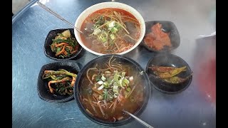 (밀양) 오일장 할매들이 인정한 촌국수, 선지국수, 선지국밥 맛집! 삼랑진 송지시장 시장할매집! [맛있겠다 Yummy]