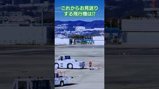 【ショートグラハン動画】🍌これからお見送りする飛行機は⁉いつもグランドハンドリングありがとうございます！Thank you for always ground handling!