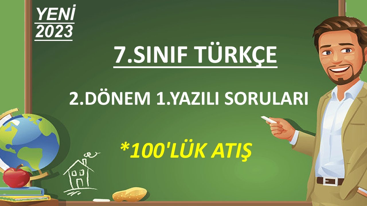 7.Sınıf Türkçe 2.Dönem 1.Yazılı | 7.Sınıf Türkçe 2.Dönem 1.Sınavı | 7 ...