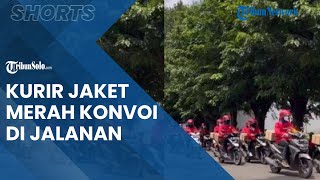 Viral Video Kurir Berjaket Merah Konvoi di Jalan, Ternyata Menuju ke Rumah Sisca Kohl