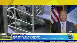 Mayor Adams on GMA: Search for the NYC subway shooter