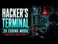 Hacker's Terminal | 2 Hour Hacking Music | Industrial Dark Synth for Coding & Deep Focus