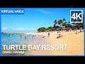 Turtle Bay Resort 4K Virtual Walking Tour - Oahu, Hawaii Beach Walk & Travel Guide - Binaural Audio