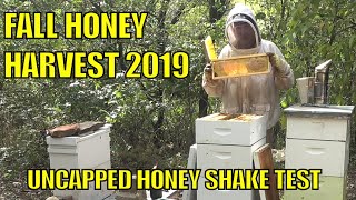 Beekeeping:  Fall Honey Harvest 2019 at the Jerome Bee Farm \u0026 Homestead