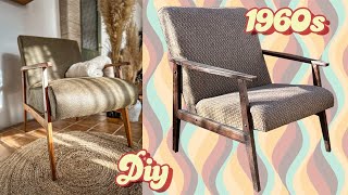 Kako obnoviti staru fotelju ? | 1960s RETRO LOUNGECHAIR RESTORATION