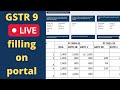 GST annual return live filling FY 2020-21 | GSTR 9 live filling FY 2020-21 |