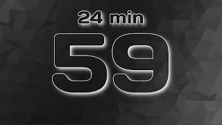 25 minute (1500 second) Count Up Timer - Silent - Carbon grey polygon