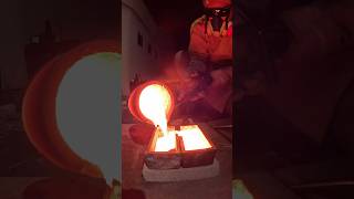 Making gold bars from copper and aluminum scrap #diy #forge