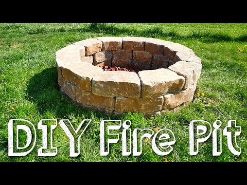 DIY STONE FIRE PIT DIY STONE FIRE PIT