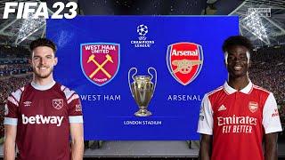 FIFA 23 | West Ham United vs Arsenal - Champions League UCL - PS5 Gameplay