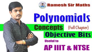 Polynomials | All Concepts & Objective Bits | Useful to Polycet/NTSE/APIIIT/NTSE/10th Class & All