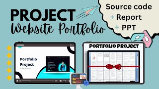 Final year Project with source code, Report, PPT || Portfolio Website using HTML, CSS, JS