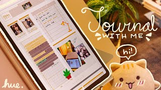 🌼 Journal with me ft. Lention + free template / memories of October 🍂 Tab S6 Lite