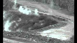 Tarmac Buxton Lime quarry blast