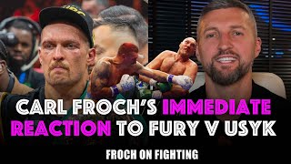 “The right man won FAIR AND SQUARE ” Carl Froch IMMEDIATE reaction to Tyson Fury