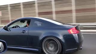 Supercharged G35 Coupe Acceleration LOUD!!