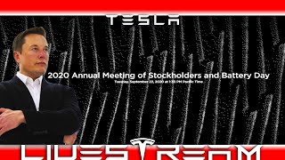 🔴 TESLA BATTERY DAY 2020 & Annual Meeting Livestream