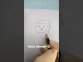 Drawing lion very cute