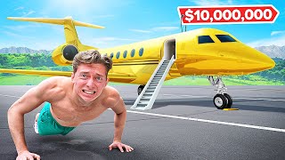 Do 1 Pushup, Fly 1 Second in a Private Jet