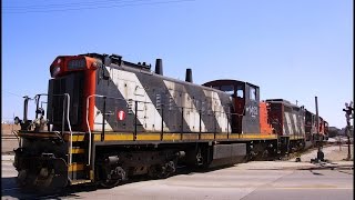 RAILREEL CP CN 585 Talbot Sub CN Monster Trains London Ontario April 18 2015