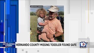 Hernando County missing toddler found safe