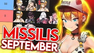 MISSILIS SEPTEMBER 2023 TIER LIST!! Goddess Of Victory: Nikke