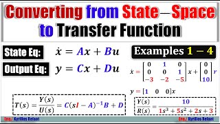 Converting from State Space to Transfer Function | State Space | Control Systems | Kyrillos Refaat